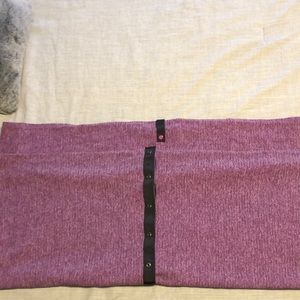 LuluLemon Athletica Purple Striped Wrap Scarf